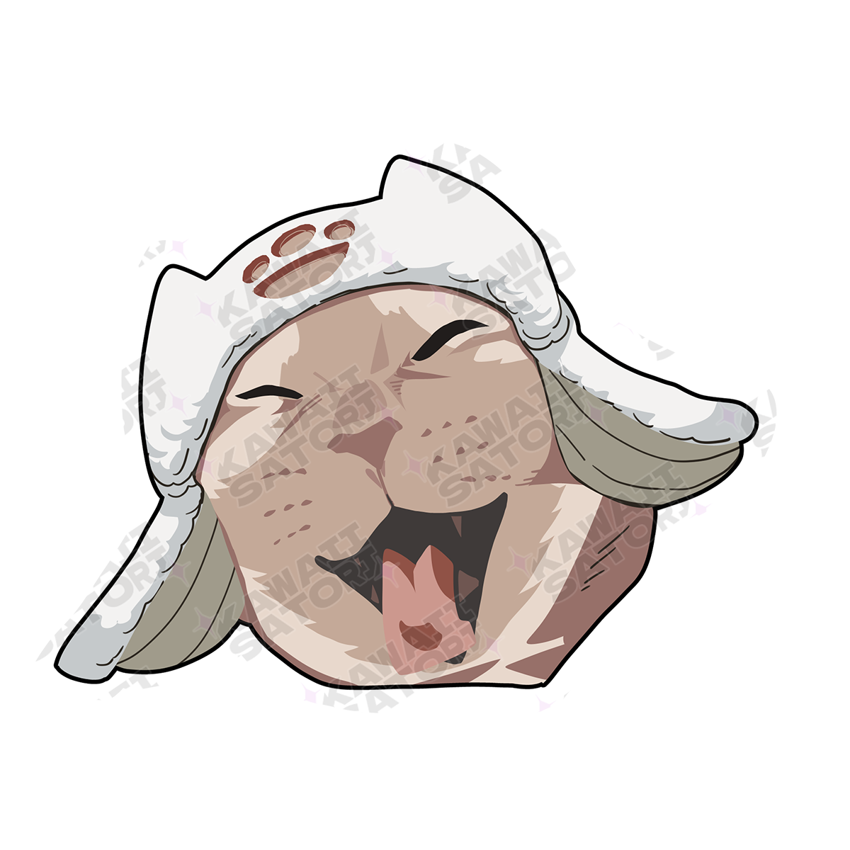 Laughing Palico Sticker – Kawaii Satori
